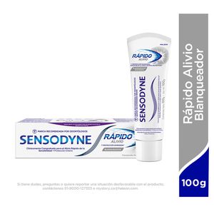 Crema dental SENSODYNE rápido alivio blanqueador (65 ml)