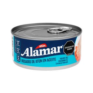 ATUN ALAMAR TROCITOS E/ACEITE 140 g