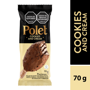 Paleta Crem Helado Polet Cookies 70G
