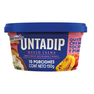 Queso crema NORMANDY tocineta y pimentón x150 g