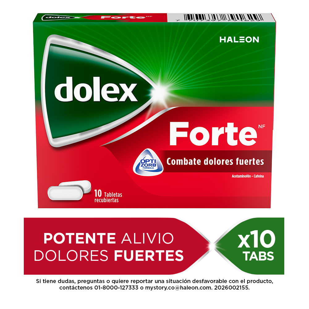 Dolex Forte NF Optizorb Caja X10 Tabletas