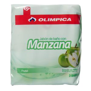 Jabón Olimpica Manzana 125 G X3 Unds