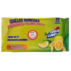Toallas Hum Ultralimp Deseng/Desinf 50 un
