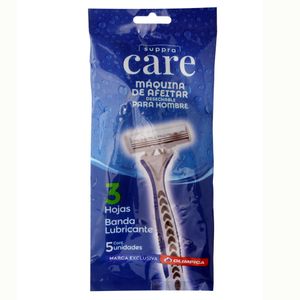 Máquina de Afeitar Suppra Care Triple Hoja Men X5 Unds