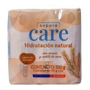 Jabón Suppra Care Hidratación Natural 110 G X3 Unds