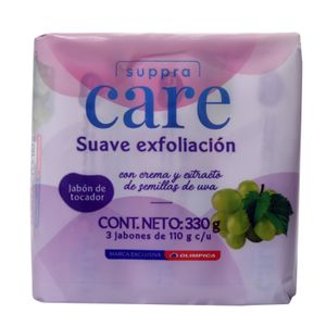 Jabón Suppra Care Suave Exfoliación 110 G X3 Unds