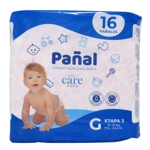 Pañal Suppra Care Baby Etapa 3 G X16 Unds
