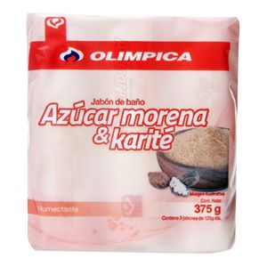 Jabón Olimpica Azúcar Morena 125 G X3 Unds