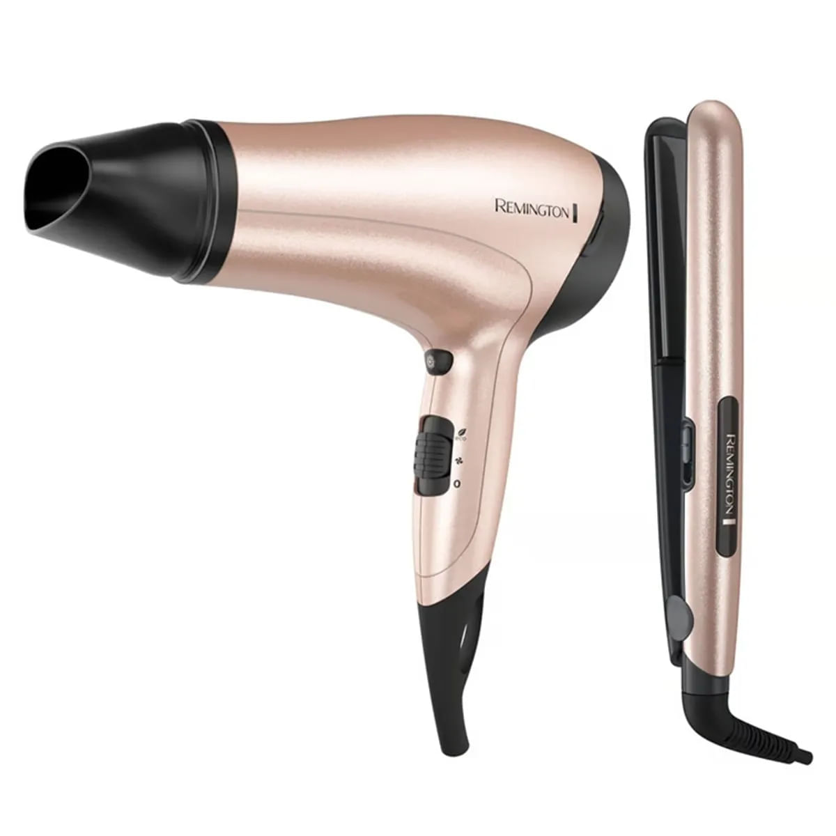 Combo Remington Plancha de Cabello + Secador Rose Gold D3015-S1520