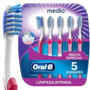 Cepillo de Dientes Oral-B Radiant Cerdas Medias 5 Und