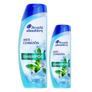 Pack Shampoo Head & Shoulders Anti-Comezón con menta 375 ml + 180 ml