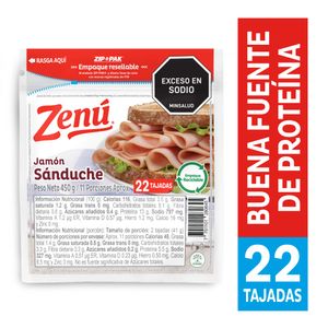 Jamón Zenú Sandwich 450 G
