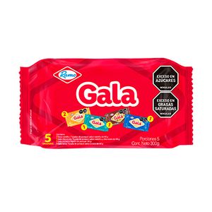 Ponqué Gala Ramo Sabores Surtidos 300 G X5 Unds