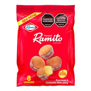 Ponqué RAMITO x8unds (200 gr)