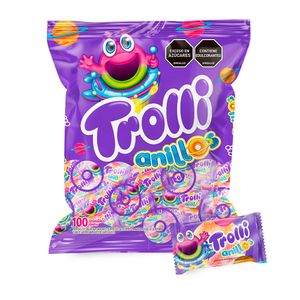 GOMAS TROLLI ANILLOS X100un 300g