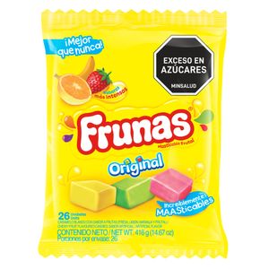 Caramelos FRUNAS frutas fresa limón (416 gr)