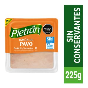 Jamón de Pavo Pietrán sin Conservantes 225 G