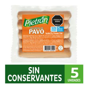 Salchicha Pietrán Pavo 225 G X5 Unds