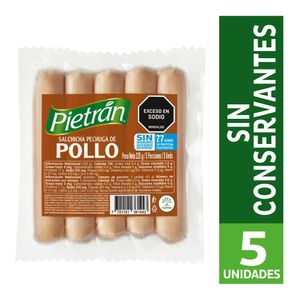 Salchicha Pietrán Pollo 225 G X5 Unds