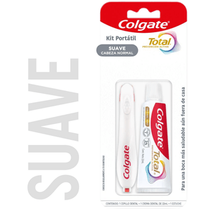 Kit Crema Dental y Cepillo De Dientes Colgate Total 12 Portátil X 2Und