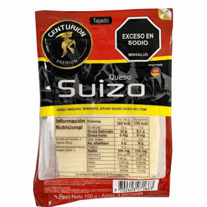 Queso CENTURION Suizo Tajado (150 gr)