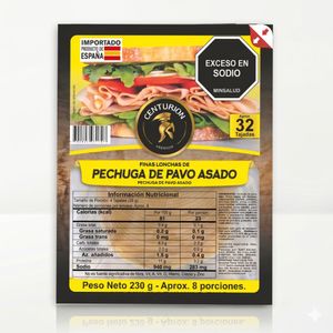 Pechuga De Pavo Asada Tajado 230 g