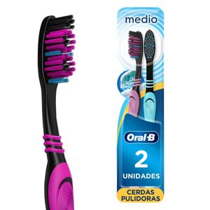 Cepillo de Dientes Oral-B Complete Black Cerdas Medias 2 Und