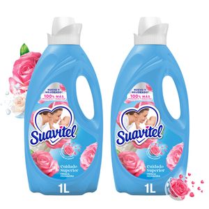 Suavizante Suavitel Cuidado Superior Fresca Primavera 2x 1L