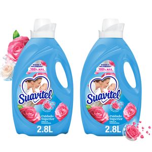 Suavizante Suavitel Cuidado Superior Fresca Primavera 2.8L x2und