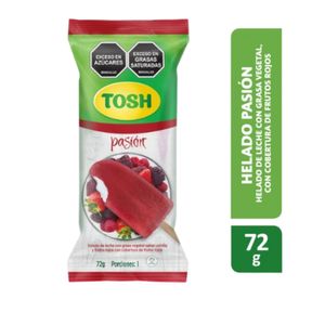 Paleta TOSH Vainilla y Frutos Rojos (72 gr)