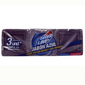 Jabón Azul UltraLimp 300 G X3 Unds