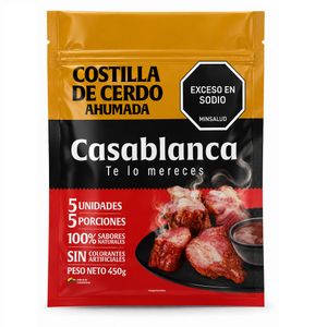 Costilla de cerdo CASA BLANCA ahumada (450 gr)