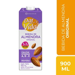 Bebida de almendras DAR VIDA original (900 ml)