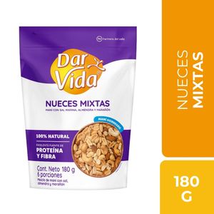Mezcla DAR VIDA Mani Con Sal almendra Maranon (180 gr)