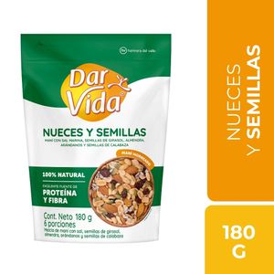 Mezcla DAR VIDA Mani Con Sal Semillas (180 gr)