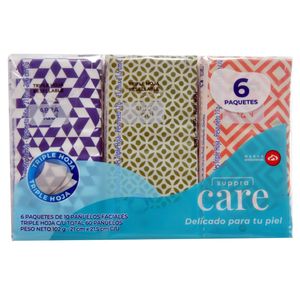 Pañuelo Fac Suppra Care Bols 6 Paq X10Un