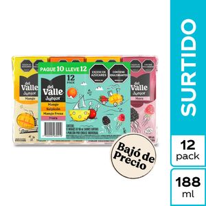 Jugo Del Valle Frutal Surtido 188 Ml X12 Unds