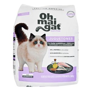 Alimento para Gatos Ohmaigat Gatito Jugeton & Exploradores 500 G