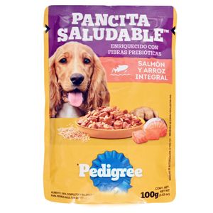 Pedigree Alimento Humedo Pancita Saludable Salmon -Arroz x 100 g