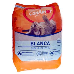 Arena para gatos CAN AMOR blanca, sin aroma (4000 gr)