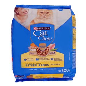 Alimento para gatos PURINA CAT CHOW esterilizados (500 gr)