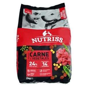 Comida para perros NUTRISS adultos concentrado (2000 gr)