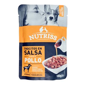 Comida para perros NUTRISS adultos sabor a pollo (100 gr)