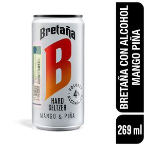 Bretaña con alcohol sabores Mango Piña 269 ml