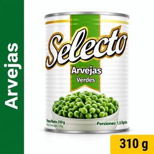 Arvejas Selecto Verdes Lata 310 g