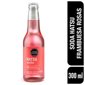 Soda Hatsu Frambuesa y Rosas x 300 ml