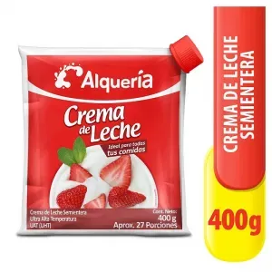CREM LECHE ALQUERIA SEMI UHT 400g