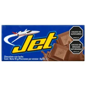 Chocolatina JET láminas chocolate con leche (45 gr)