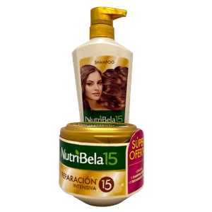 Shampoo Nutribela 400 Ml + Tratamiento Reparación Intensa 300 Ml