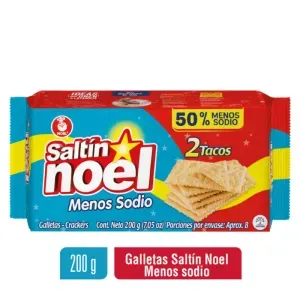 Galletas SALTIN NOEL menos sodio x2 tacos (200 gr)